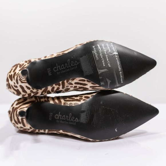 Charles David Albuquerque Leopard-Print Booties - Picture 11 of 15